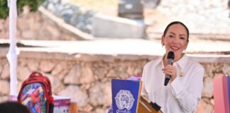 Arranca Samantha Smith campaña “Mi Mochila Diferente 2026” para apoyar a estudiantes de secundaria
